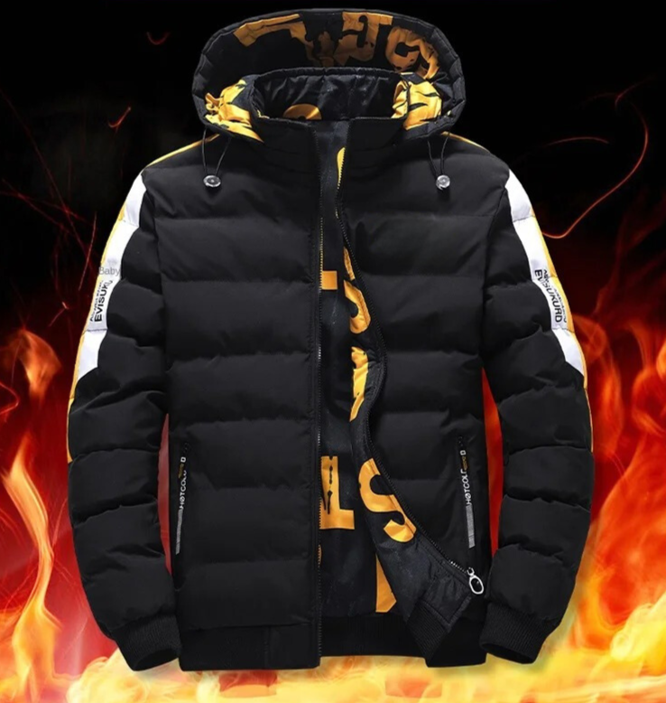 Reversible winter jacket for men