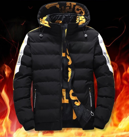 Reversible winter jacket for men