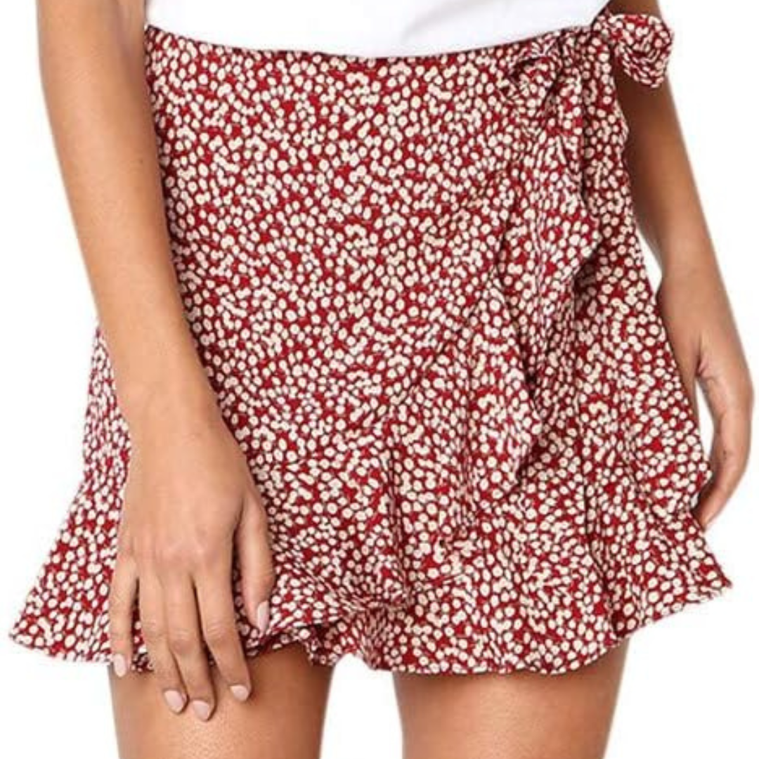 Women's Waist Bow Skater Skirt