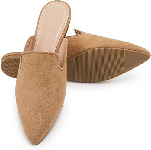 Women's tulle in pointed imitation suede