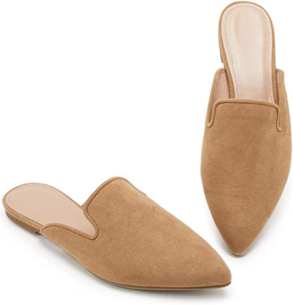 Women's tulle in pointed imitation suede