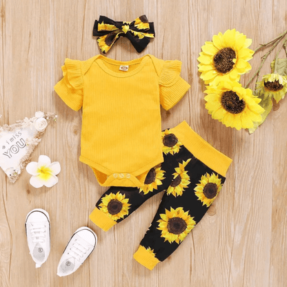 Baby zonnebloemen set