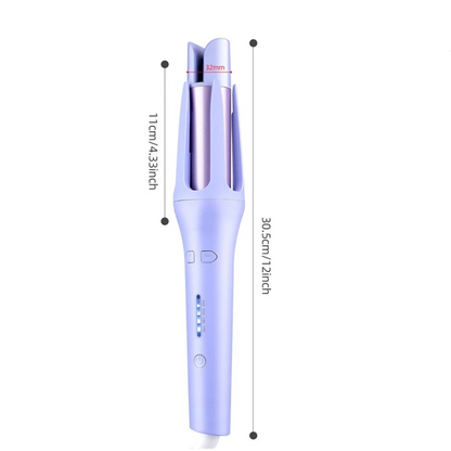 Automatic rotating ceramic curling iron
