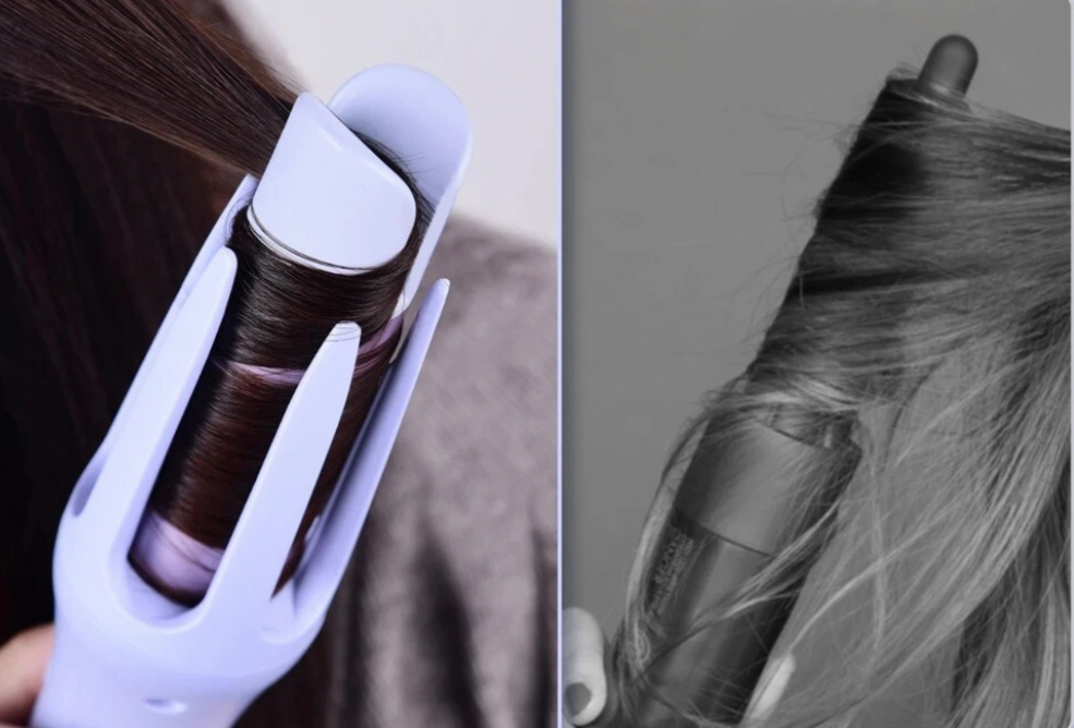 Automatic rotating ceramic curling iron