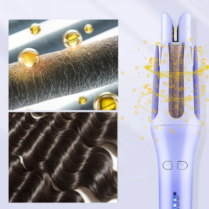 Automatic rotating ceramic curling iron