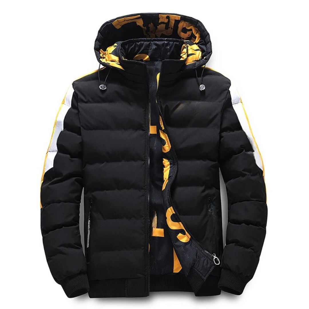 Reversible winter jacket for men