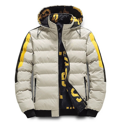 Reversible winter jacket for men