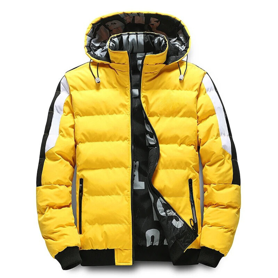 Reversible winter jacket for men
