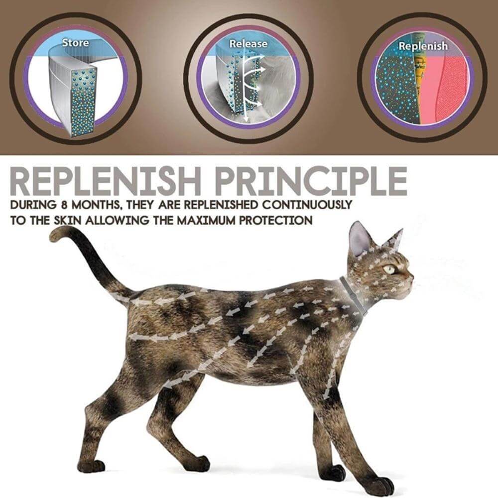 Vlooien- en tekenhalsband Voor Honden en Katten