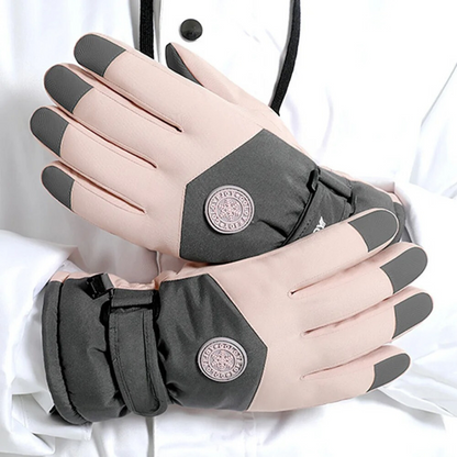 Waterproof thermal snow gloves for women