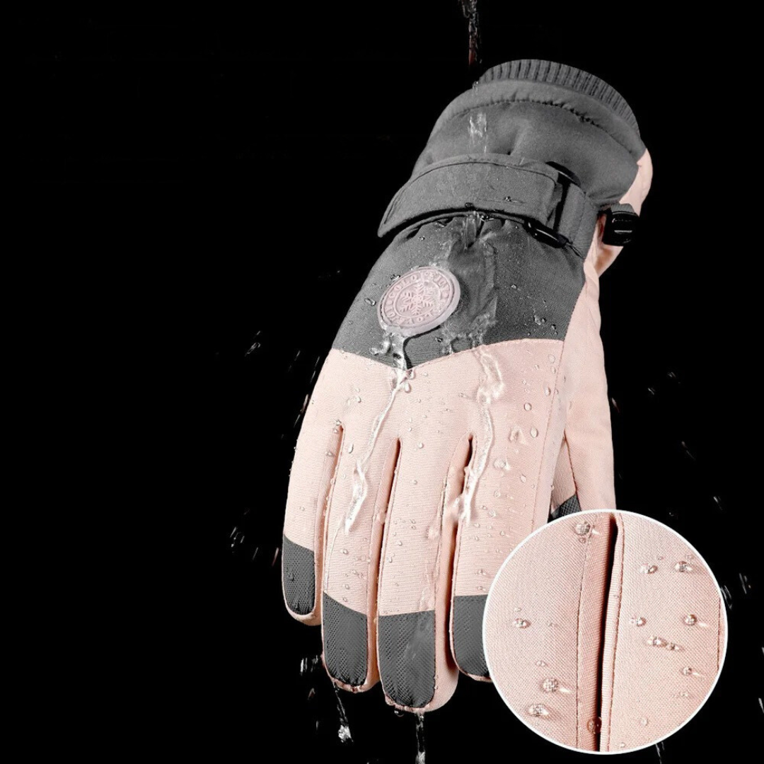 Waterproof thermal snow gloves for women