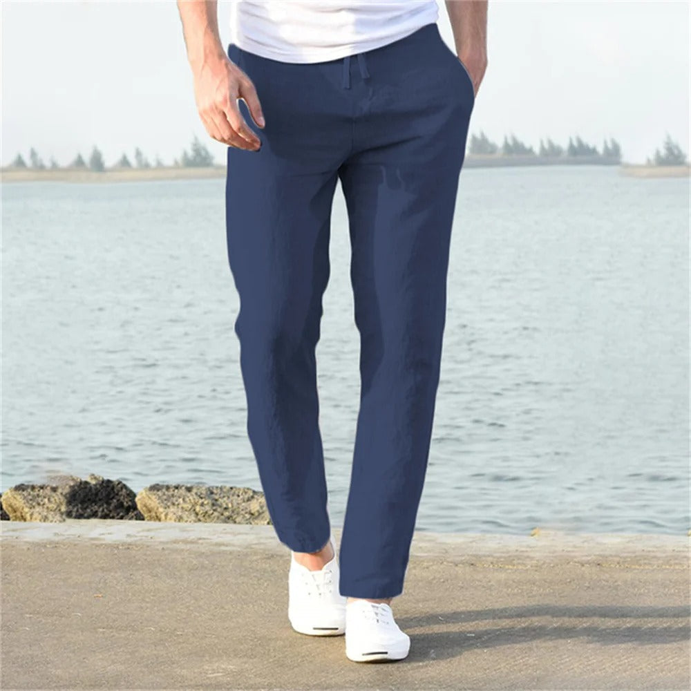 Men's trousers cotton linen Style