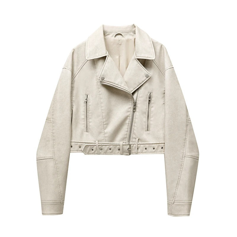 Vintage Leather Style Women's Jacket