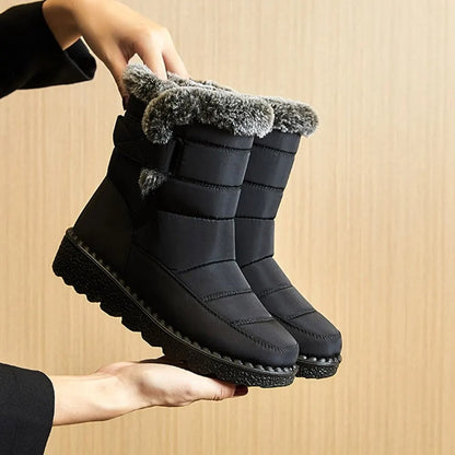 Women's Warm Cotton Fur Ankle Boots