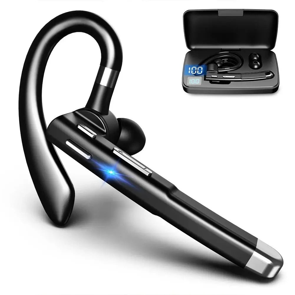 Digital display noice cancellation - waterproof sports earphones