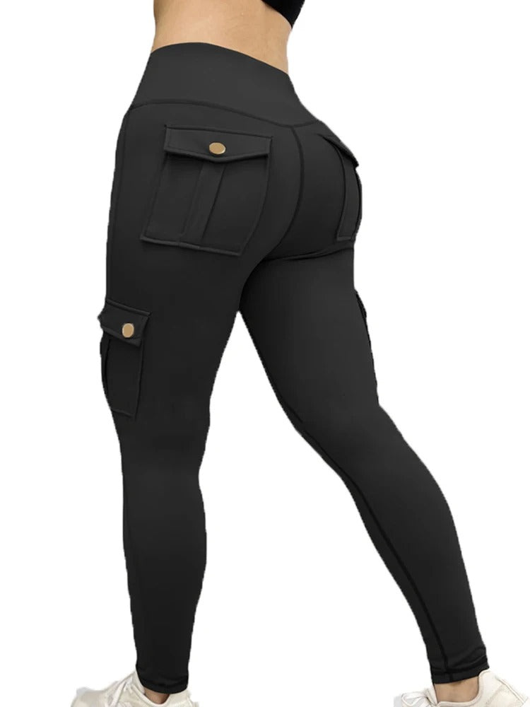 Women's high-waisted fitness trousers