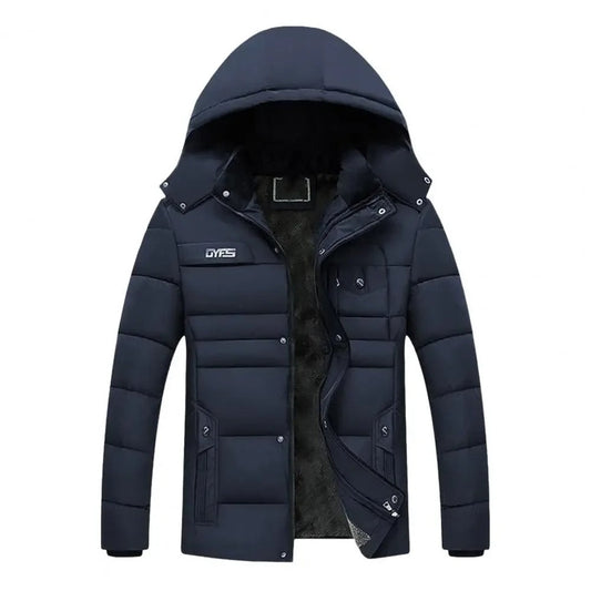 Men's thermal hooded winter jacket