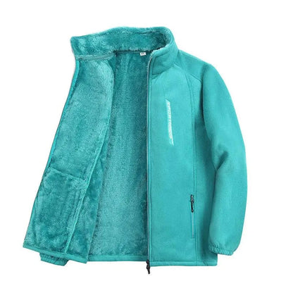 Winter warm fleece jacket for ladies