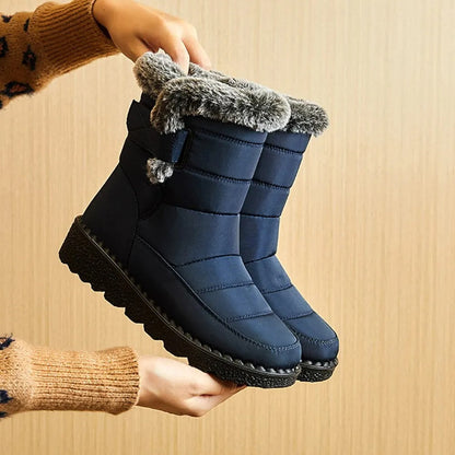 Women's Warm Cotton Fur Ankle Boots