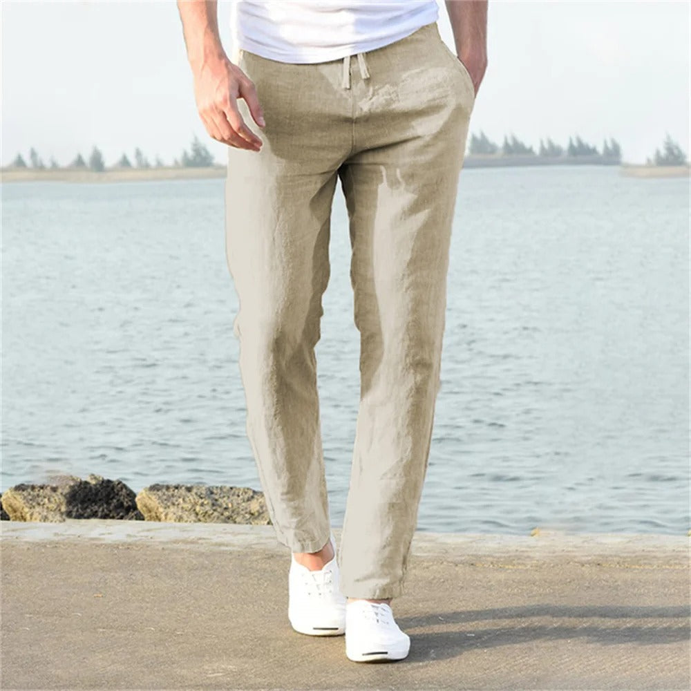 Men's trousers cotton linen Style