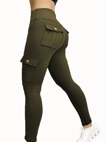 Women's high-waisted fitness trousers