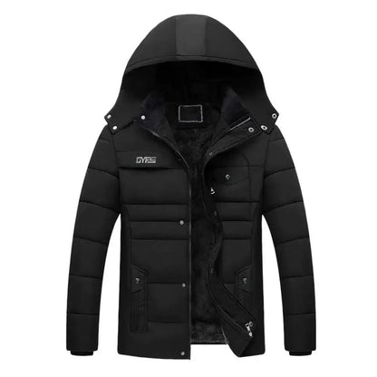 Men's thermal hooded winter jacket