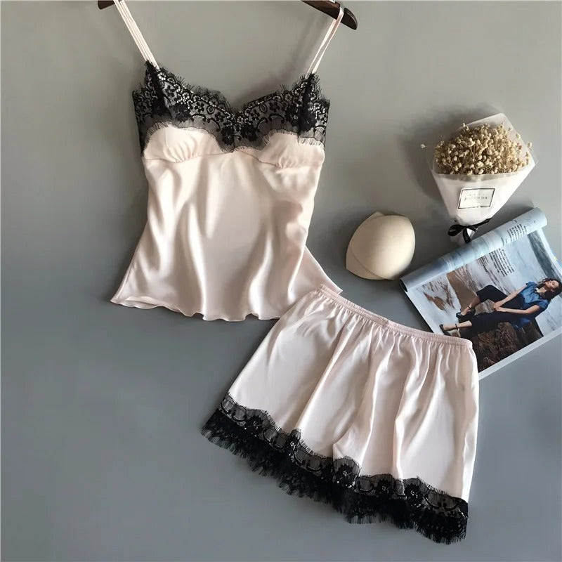 Women's V-neck nightwear set