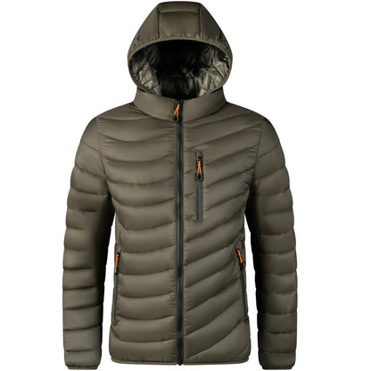 Lightweight cotton quilted jacket for men