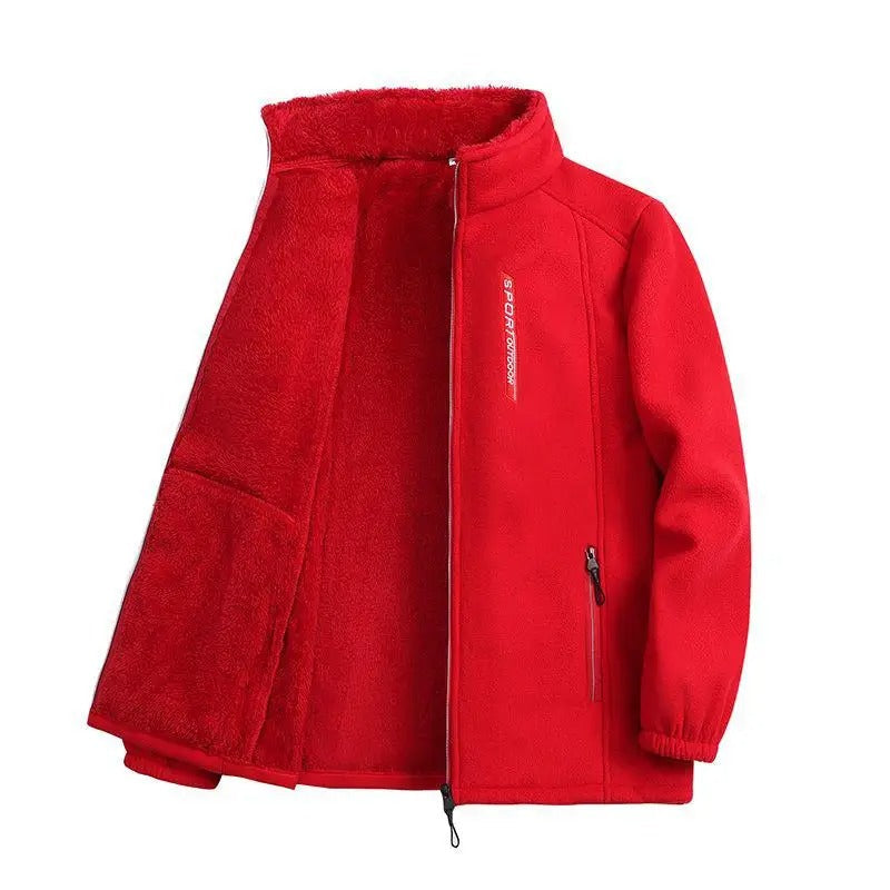 Winter warm fleece jacket for ladies