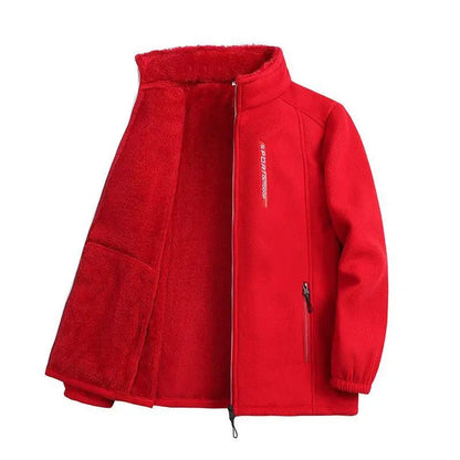 Winter warm fleece jacket for ladies