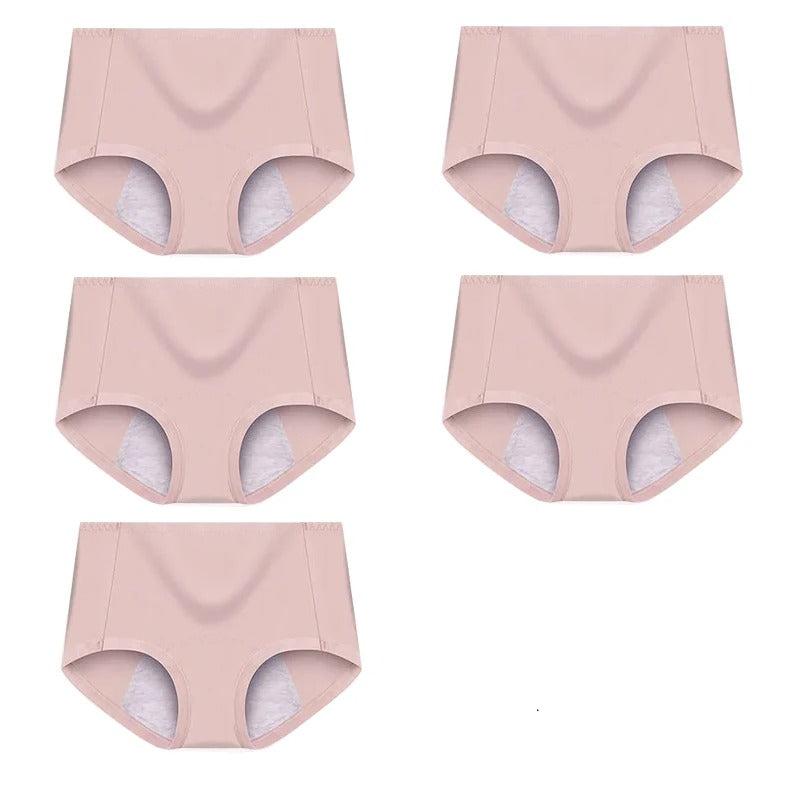5 Pieces High-waist leak-proof menstrual panties