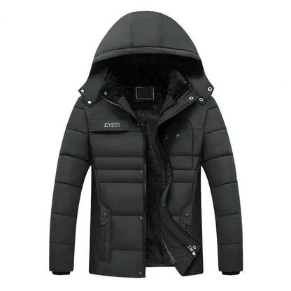 Men's thermal hooded winter jacket