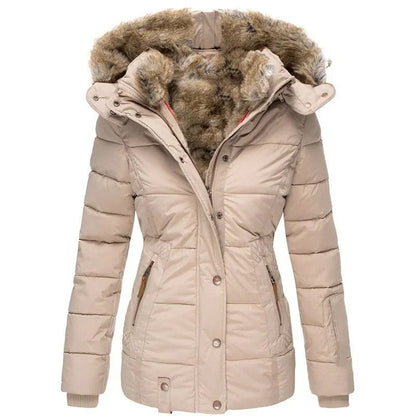 Warm cotton quilted women's jacket