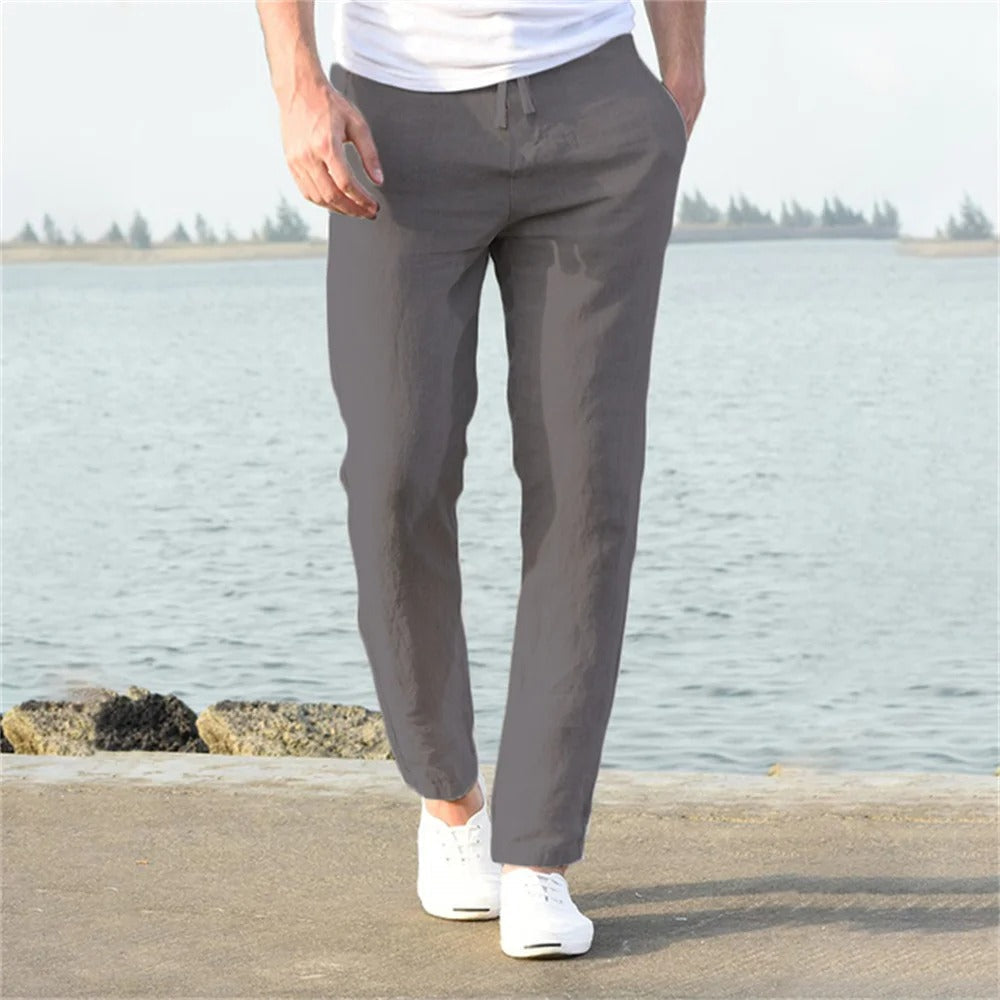 Men's trousers cotton linen Style