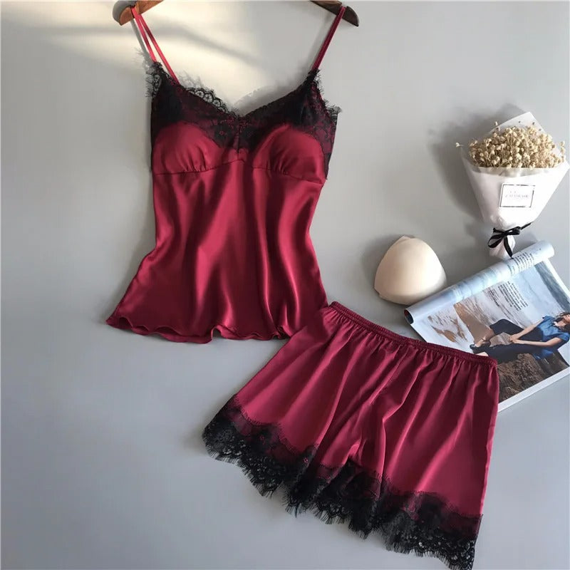 Women's V-neck nightwear set