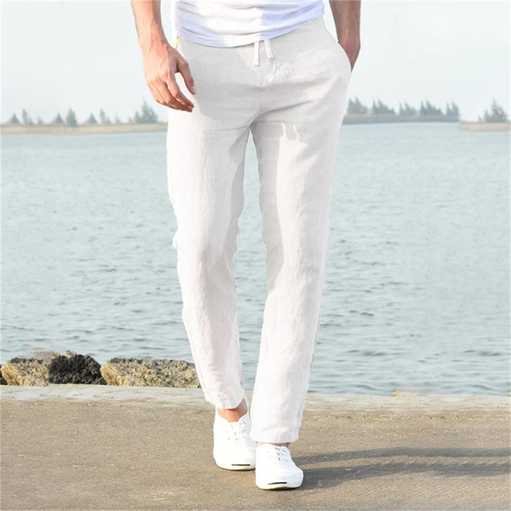 Men's trousers cotton linen Style