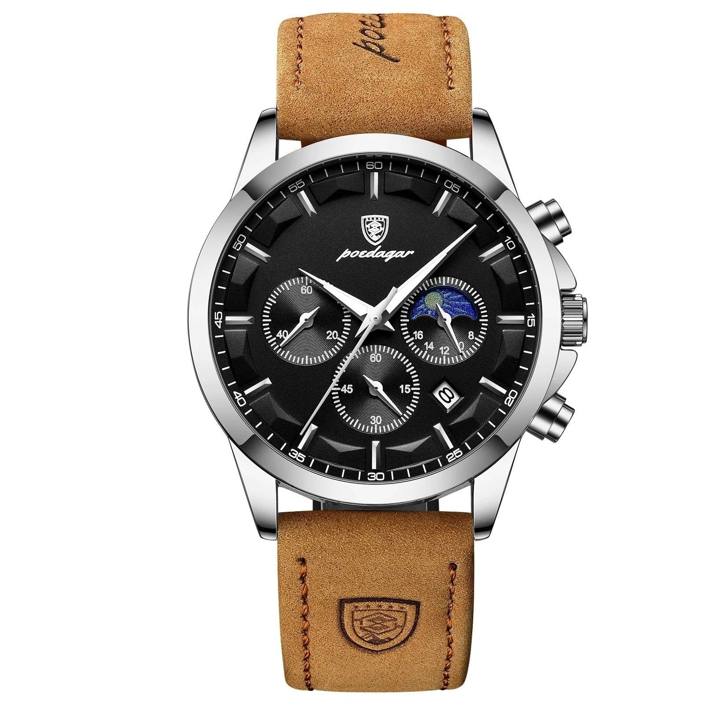 Men's waterproof chronograph watch