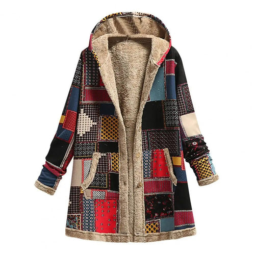 Women's long hooded jacket