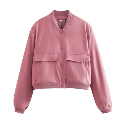 Varsity bomber jacket for women