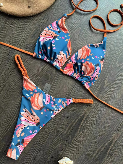 Women's high-waisted bikini set