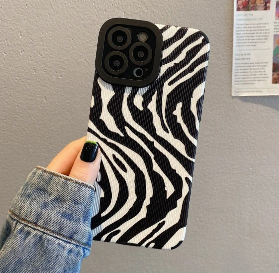 Zebra Pattern Phone Case For iPhone