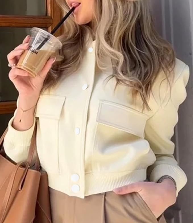 Varsity bomber jacket for women