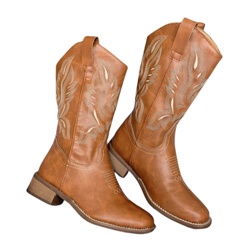 Women's Vintage Embroidered Cowboy Boots