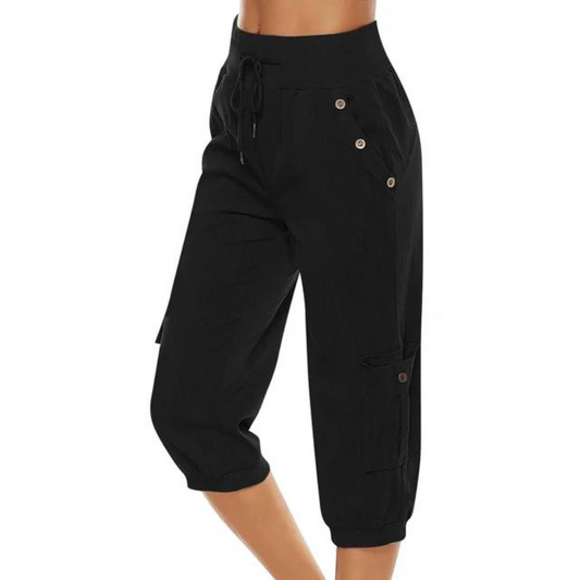 Women's trousers with elasticated waist