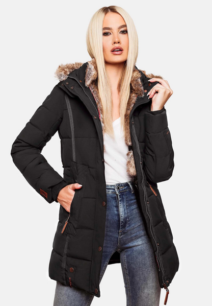 Warm cotton quilted women's jacket