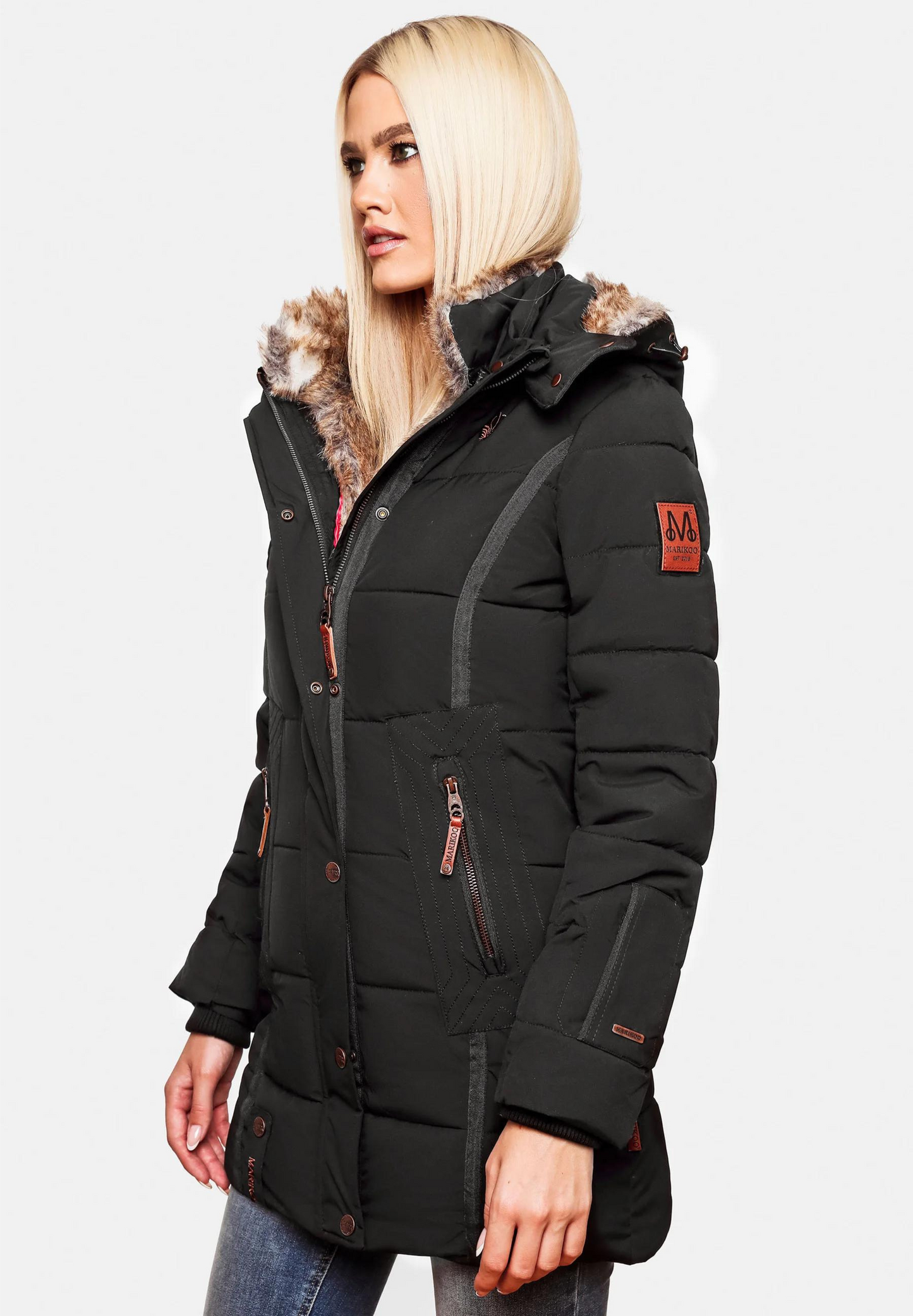 Warm cotton quilted women's jacket