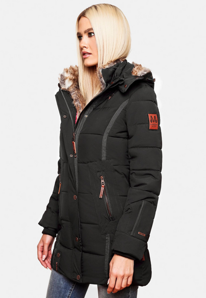 Warm cotton quilted women's jacket