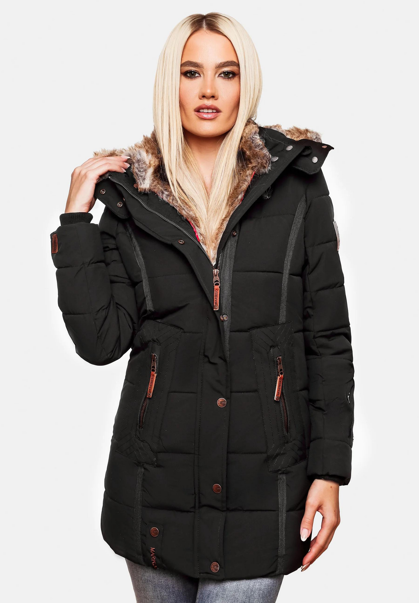 Warm cotton quilted women's jacket